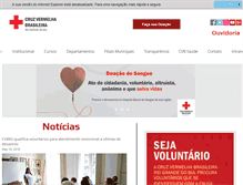 Tablet Screenshot of cruzvermelha-rs.org.br
